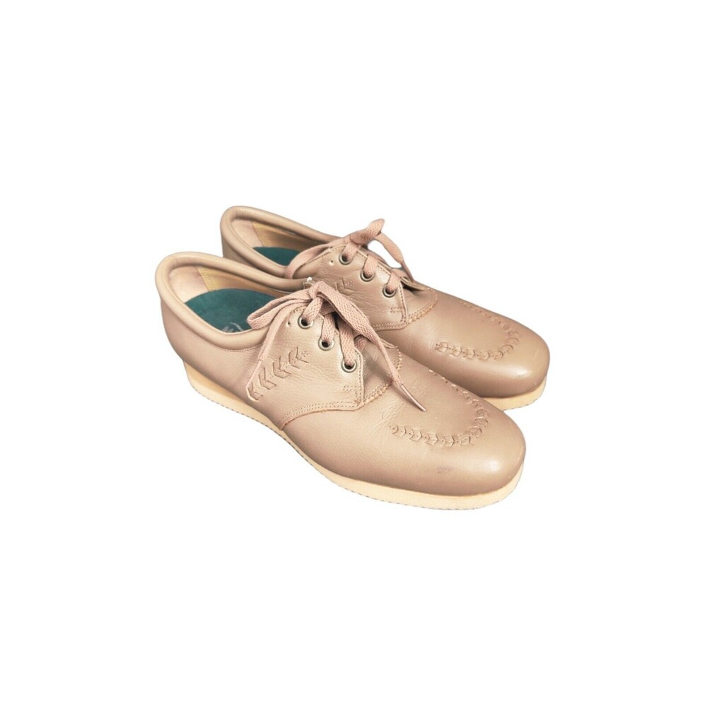 Drew orthotic Women's 10 comfort shoes Oxford Beige Vibram Sole Cushioned
